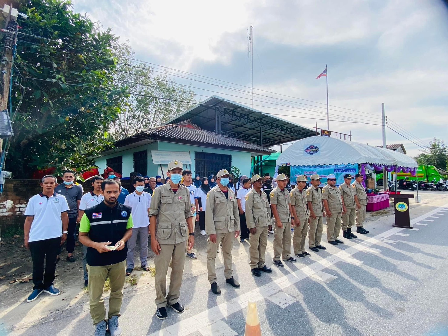 มพิธีเปิดจุดตรวจบูรณาการป้องกันและลดอุบัติเหตุทางถนนช่วงเทศกาลปีใหม่ พ.ศ.2566